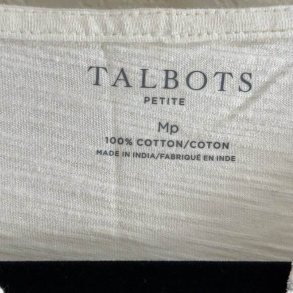 2 for $26 Talbots Cream Pullover Top Size Medium Petite - Picture 4 of 4